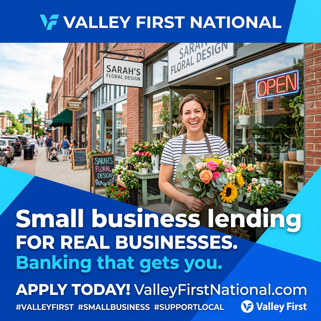 Illustrative community bank business ad